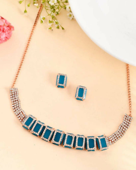 VOJ Women Gold Color stainless steel Jewellery Set - VOJ (Valley Of Jewellery)