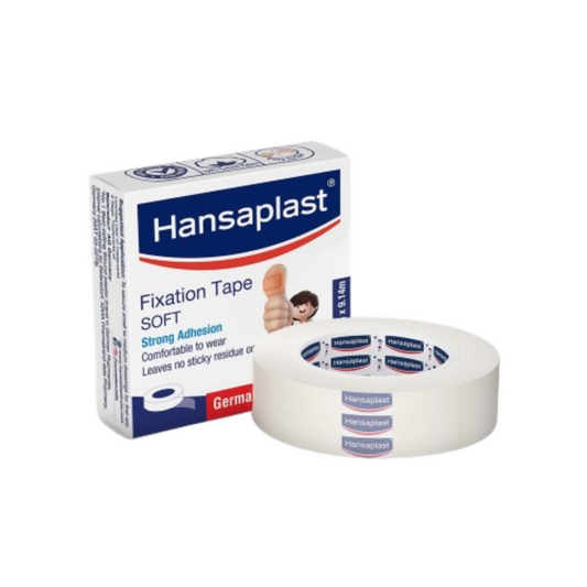 Hansaplast Fixation Tape Soft - 1.25cm x 9.14 m (24 Count (Pack of 1)) | Swadesiicart