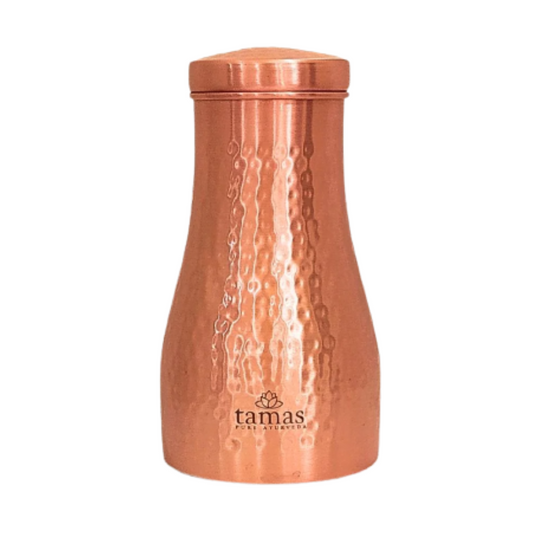 Tamas Hammered Bedroom Copper Water Jar - Swadesiicart