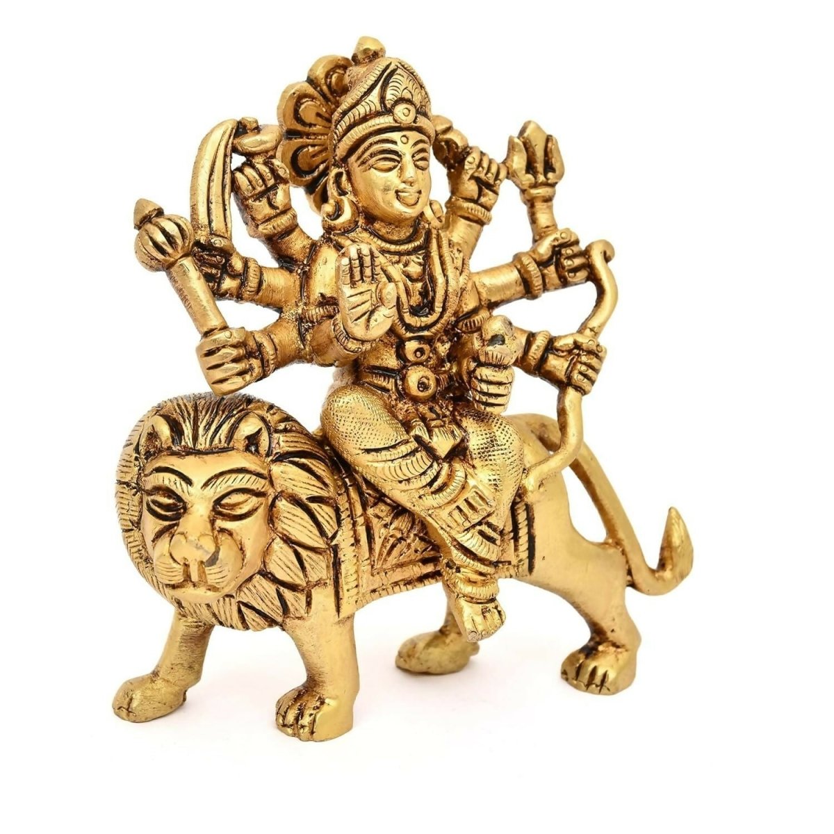 Aargkraf Brass Maa Durga Mata Rani Idol - Swadesiicart
