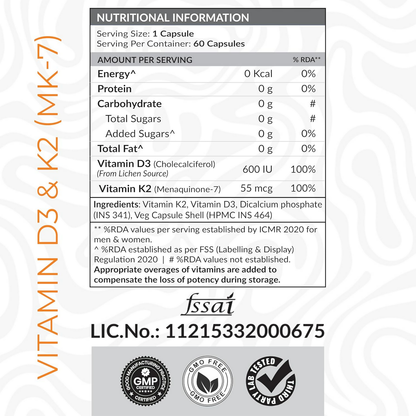 As-It-Is Atom Vitamin D3 & K2 (Mk-7) Veg Capsules | Swadesiicart