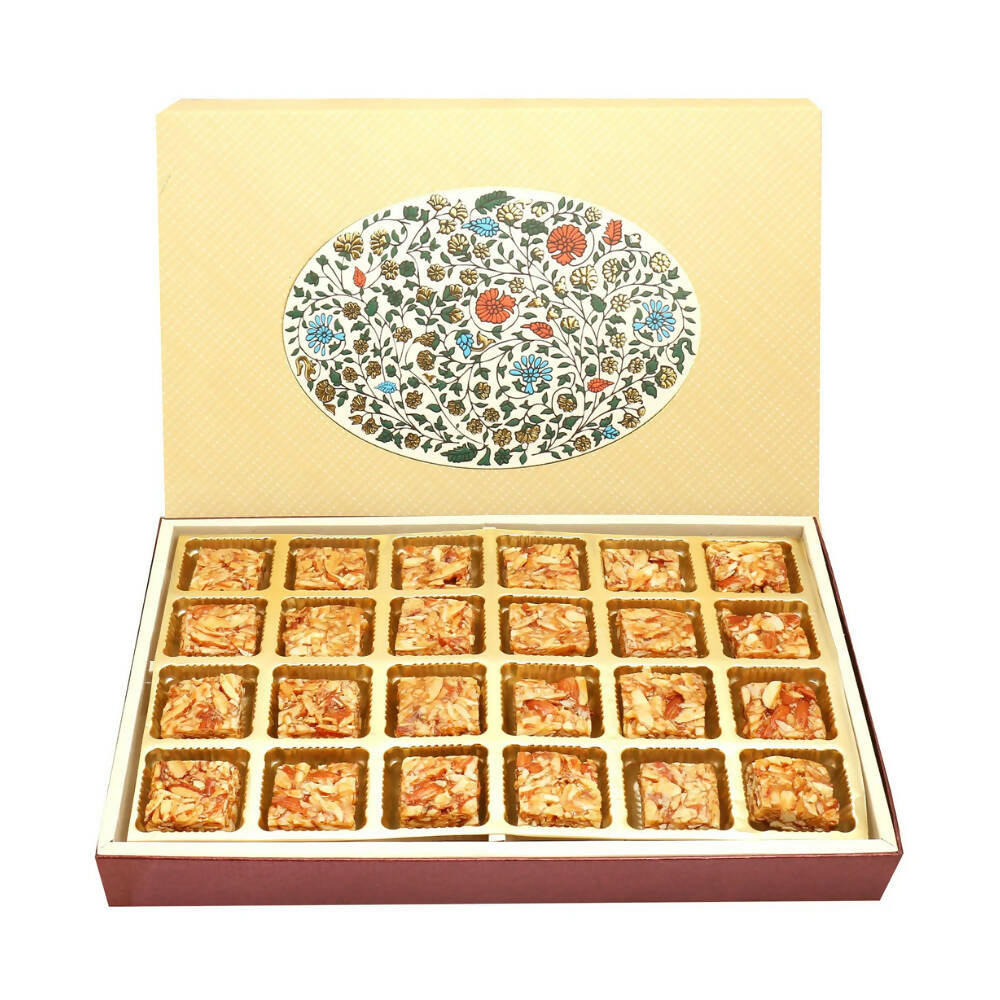 Ghasitaram Roasted Almond Bites Box | Swadesiicart