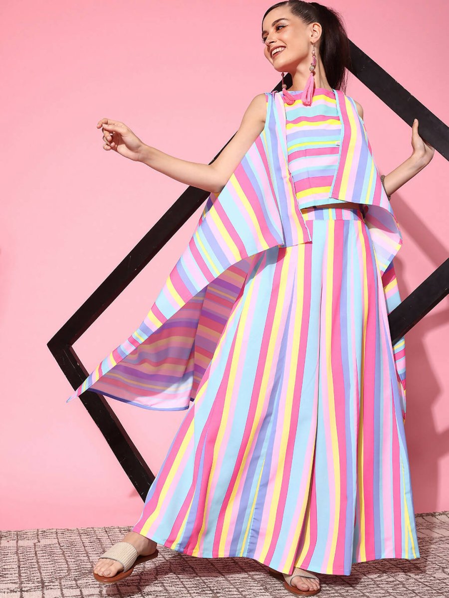 Ahalyaa Women's Traditional Wear Co-ods - Multi | Swadesiicart
