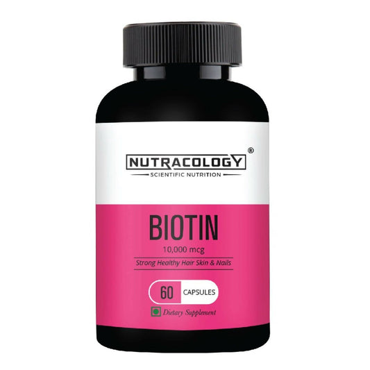 Nutracology Biotin 10mg for Hair Growth & Hair Loss Capsules - Vanalaya and Nutracology