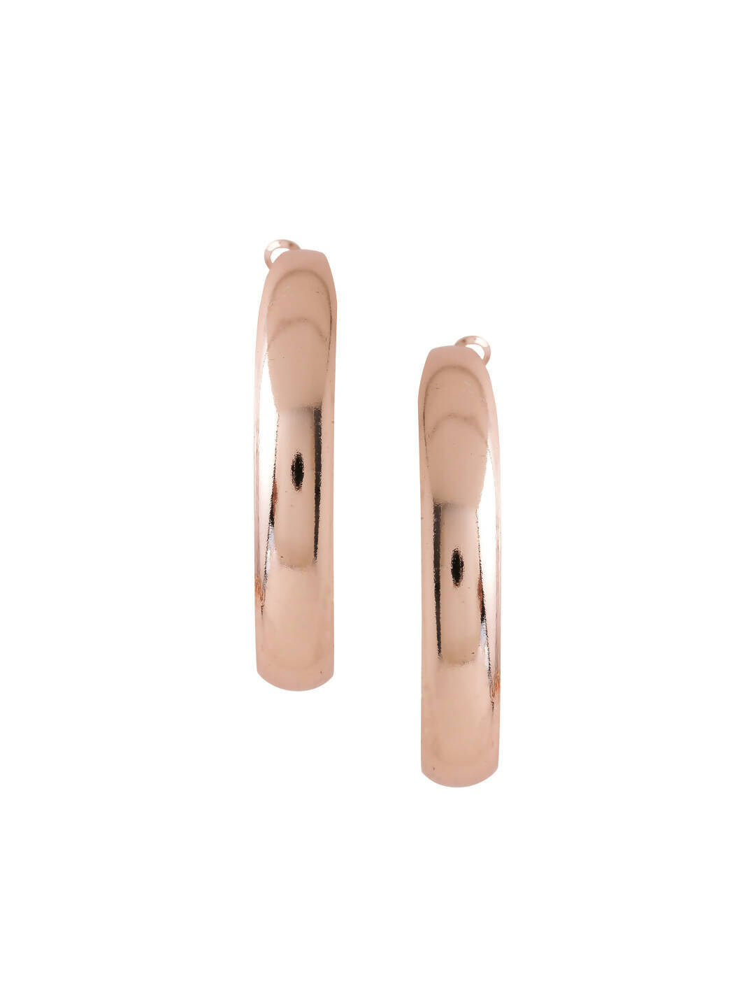 NVR Women Gold-Polished Hoop Earrings | Swadesiicart