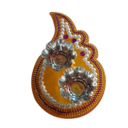 Kundan HandiKrafts Haldi Kumkum Holder - Aahana - The Bliss Store