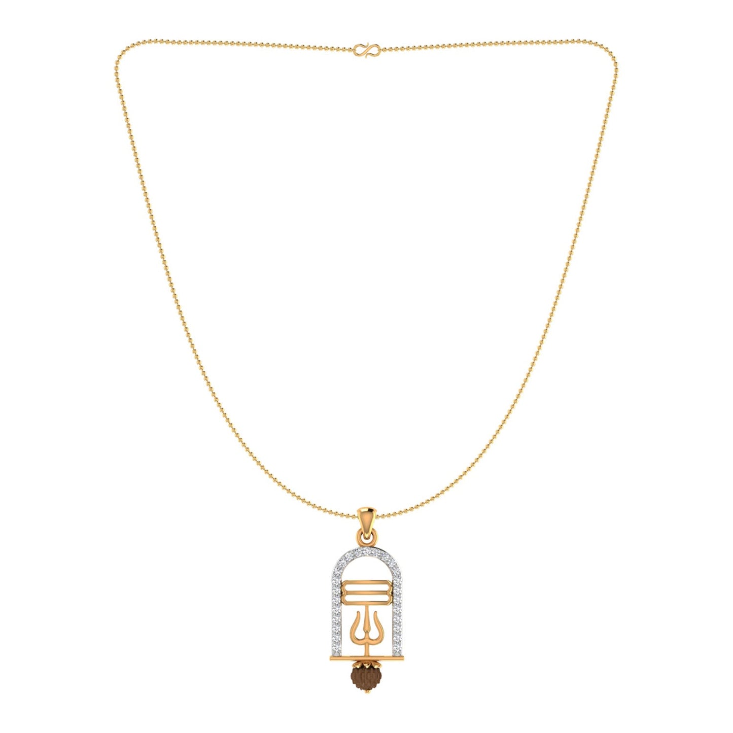 trueBrowns X Voylla CZ Studded Trushul Rakhi-Pendant | Swadesiicart