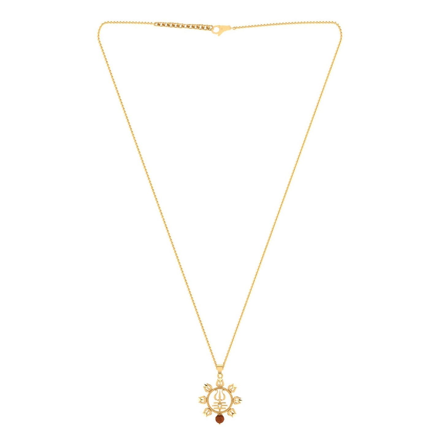 trueBrowns X Voylla Rudraksha Studded Trishul Rakhi-Pendant | Swadesiicart