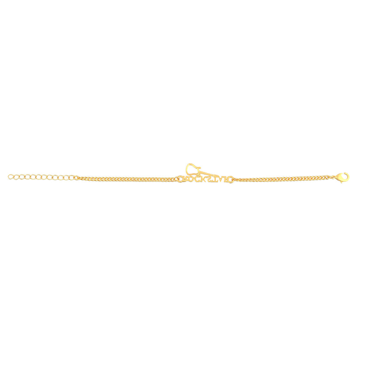 trueBrowns Gold Tone ROCKSTAR Rakhi | Swadesiicart