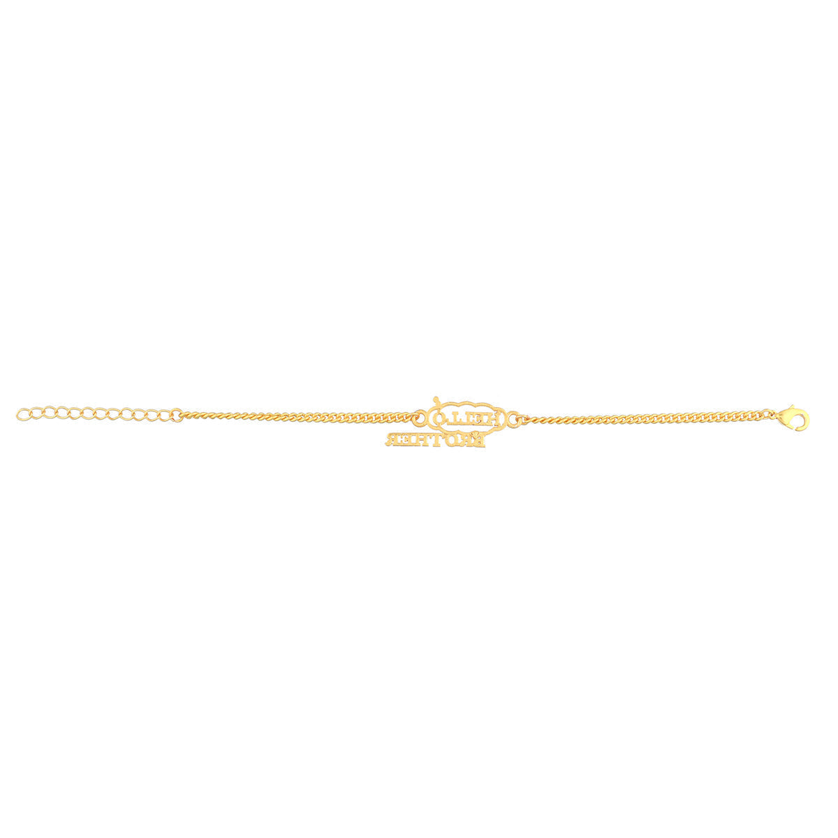 trueBrowns X Swadesiicart Hello Brother Gold-Polished Stylish Bracelet Rakhi