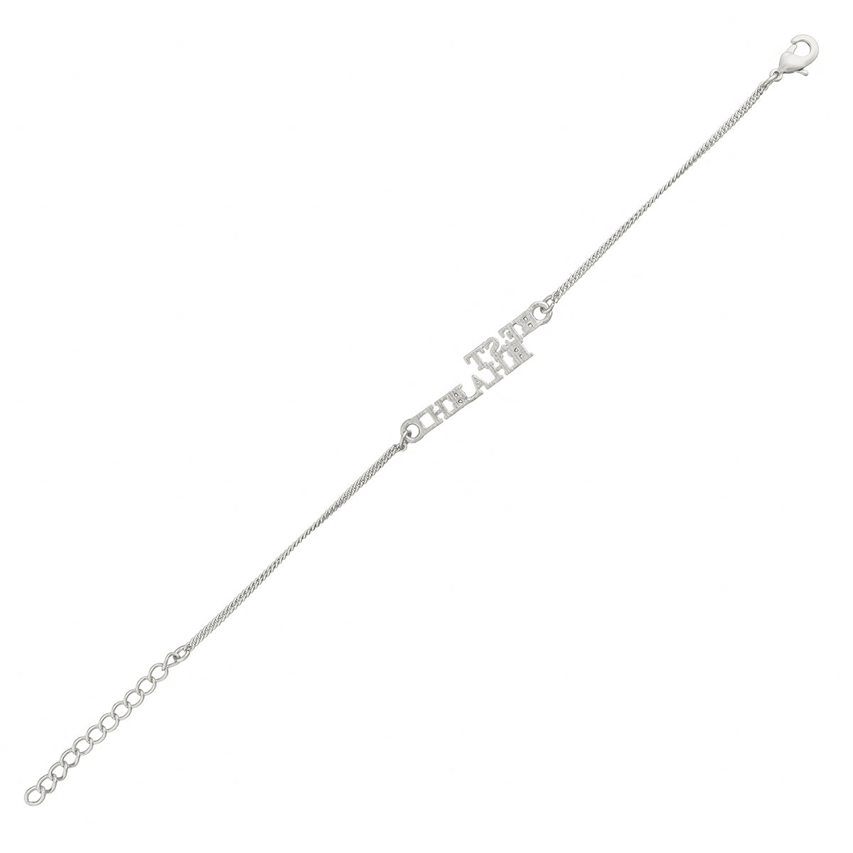 trueBrowns Silver Tone Best Bhabhi Rakhi | Swadesiicart