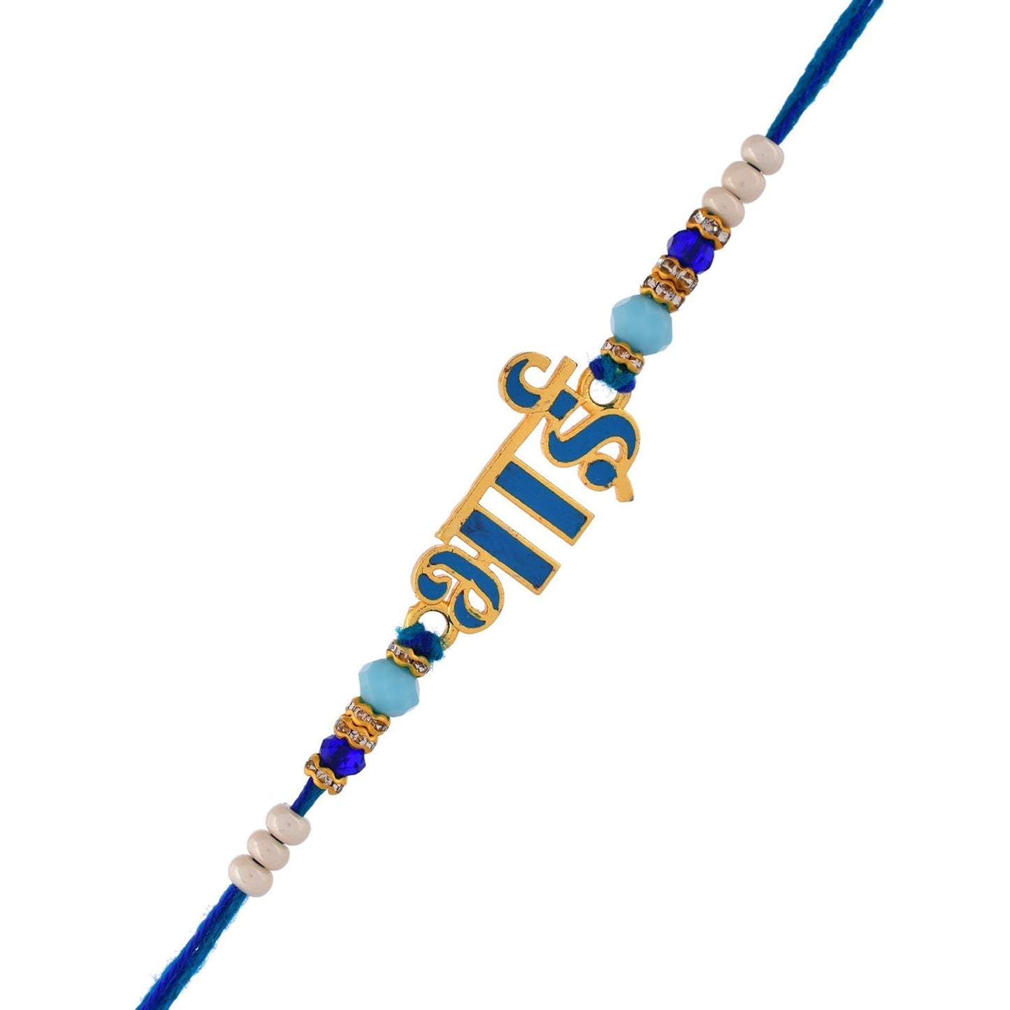 trueBrowns X Voylla Firozi Enamel Bhai Rakhi For Brother | Swadesiicart