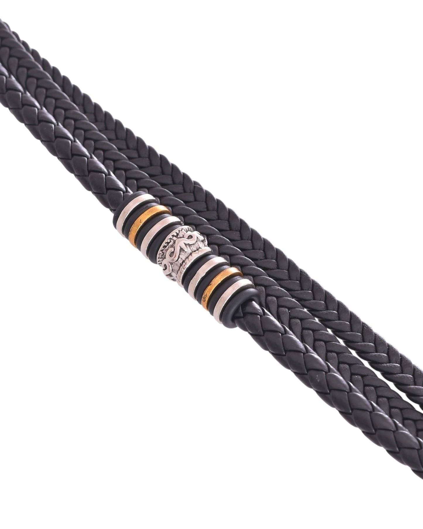 VOJ Men Leather Multistrand Bracelet - Swadesiicart