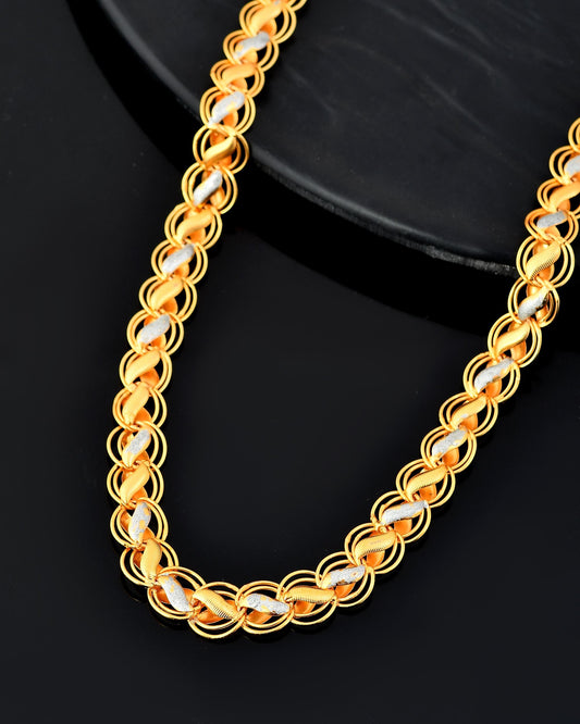 VOJ Men Dual-Plated Designer Chain - Swadesiicart