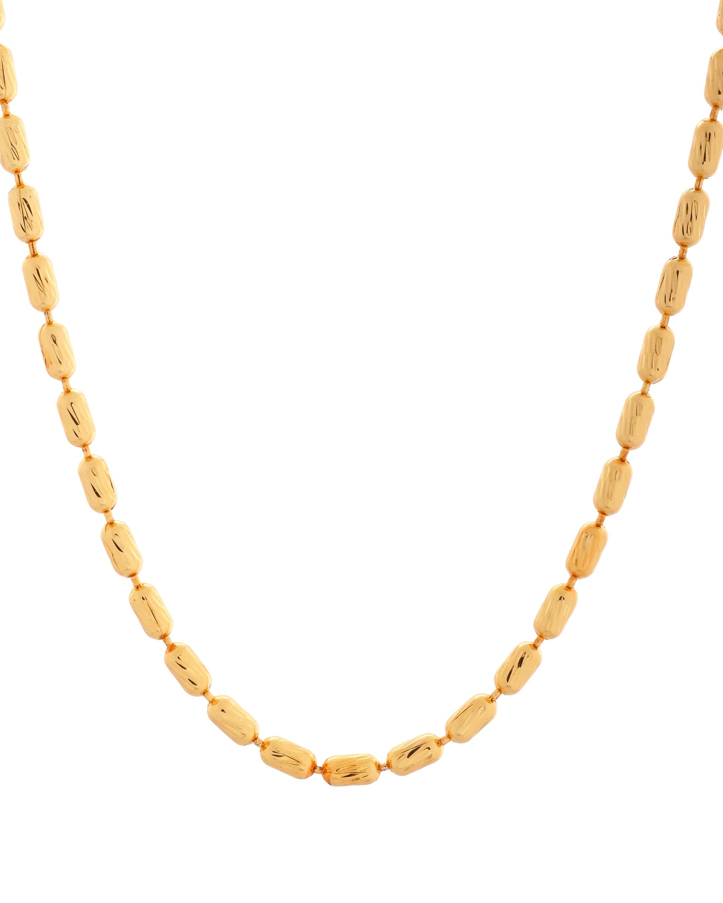 VOJ Gold Polished Stainless Steel Classic Chain - Swadesiicart