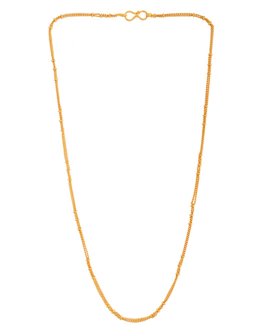 VOJ Women Gold Polished Stainless Steel Ball Chain - Swadesiicart