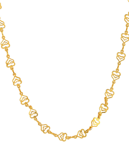 VOJ Gold Polished Elegant Designer Classic Chain - Swadesiicart