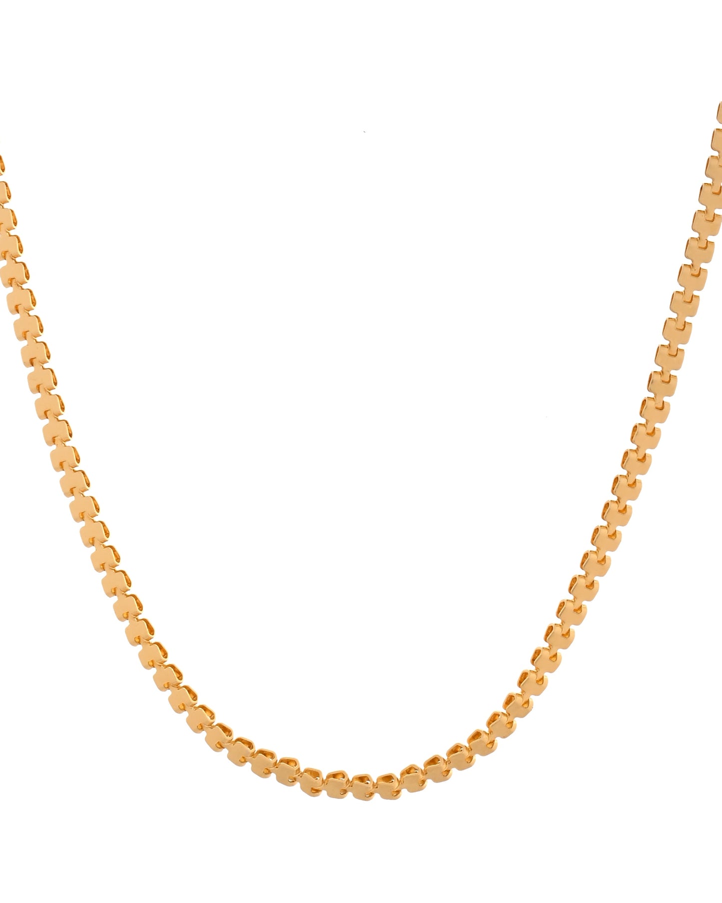 VOJ Women Gold Polished Classic Linked Chain - Swadesiicart