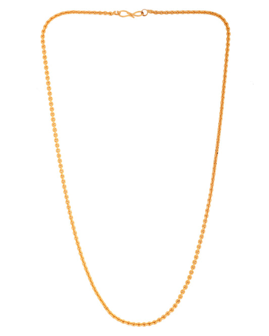 VOJ Gold Polished Women Stainless Steel Classic Chain - Swadesiicart