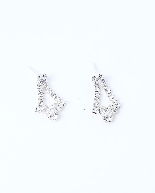 VOJ Silver Plated Stone Studded Choker Necklace And Earrings Set