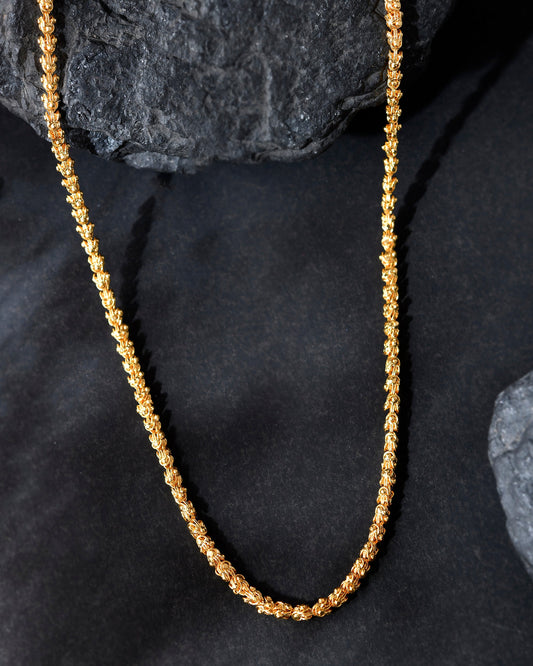 VOJ Gold-Polished EvilEye Men Designer Chain | Swadesiicart