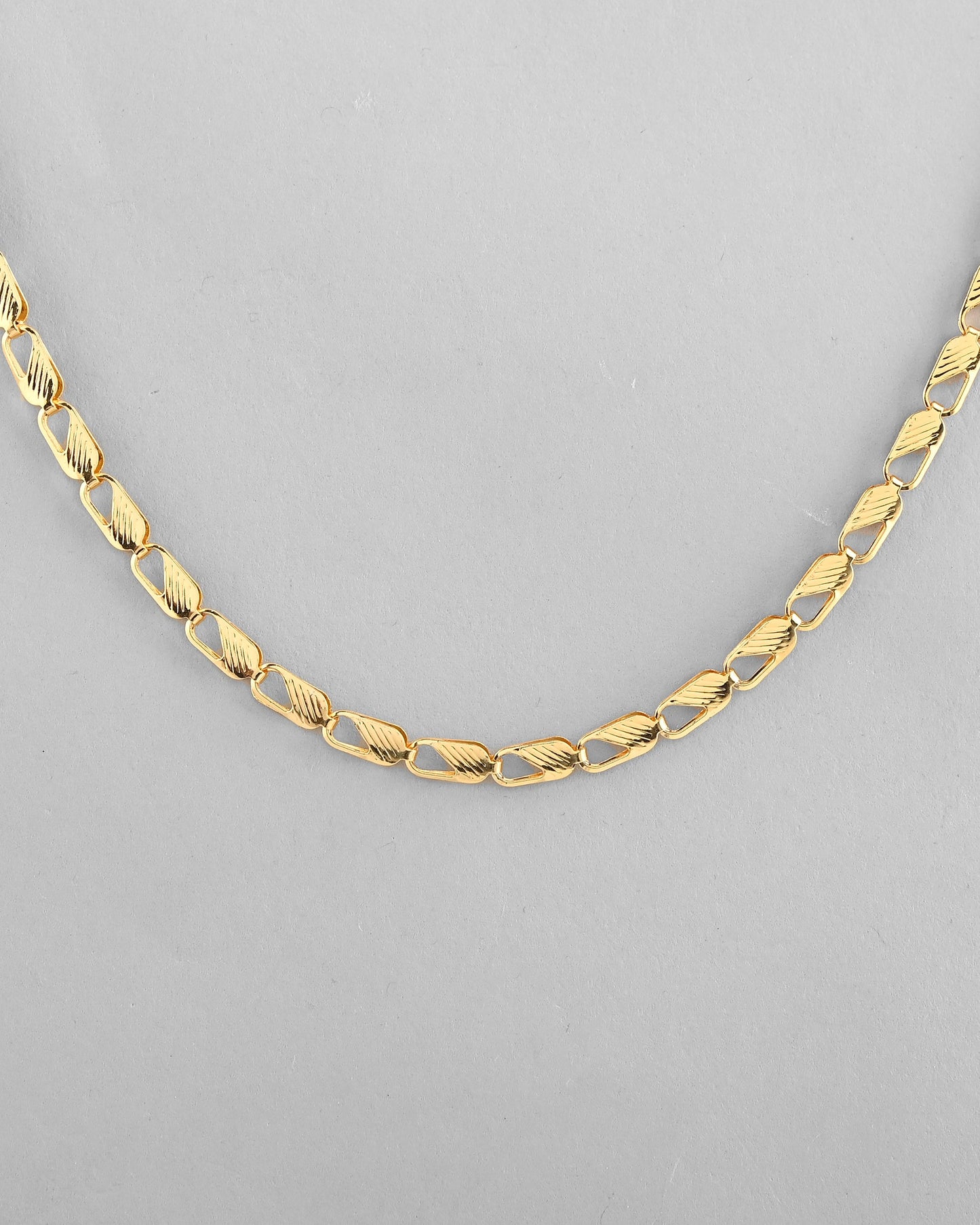 VOJ Gold-Polished Men Designer Chain | Swadesiicart