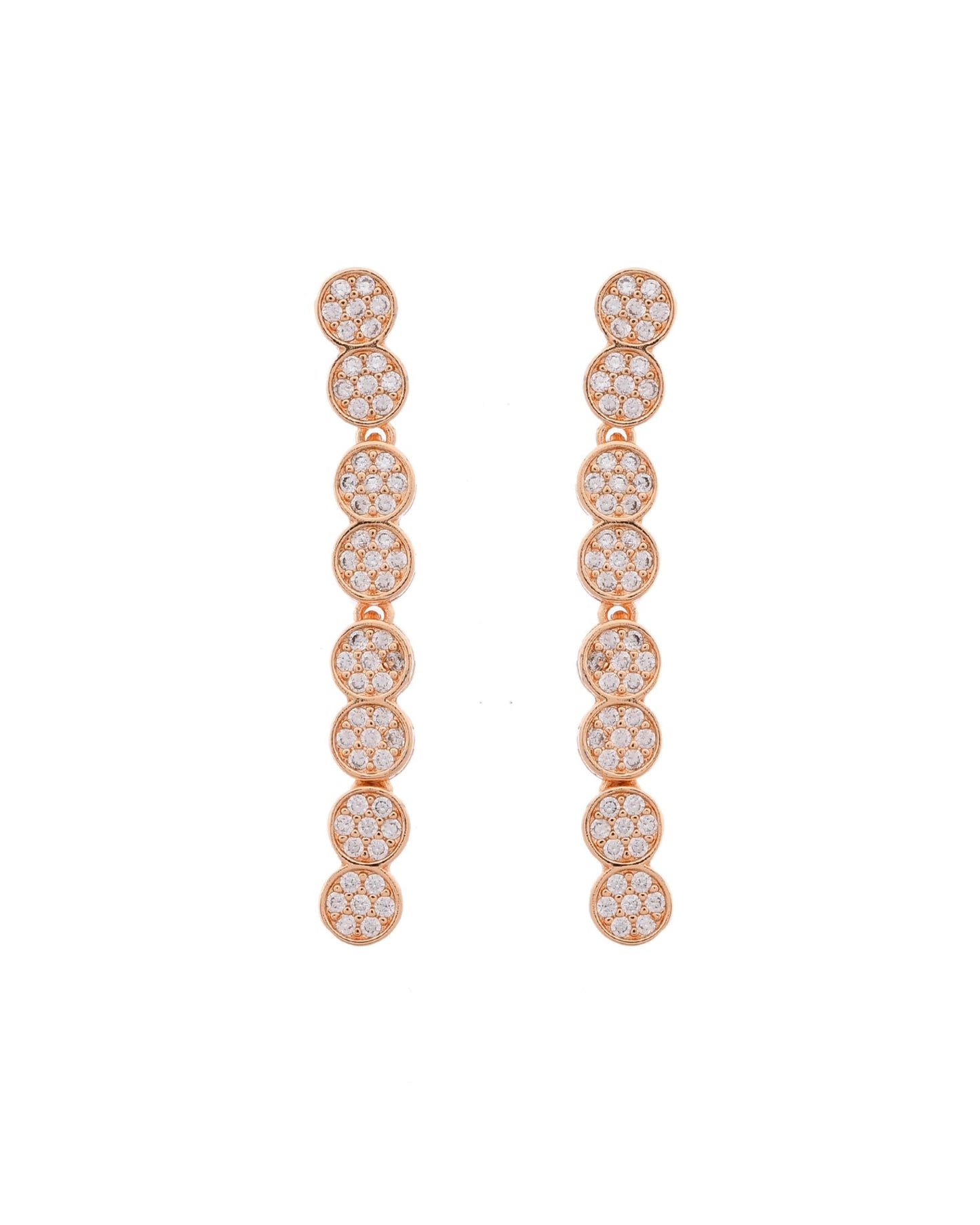 VOJ Gold-Polished Ad Stone Studded Circular Jewellery Set - Swadesiicart