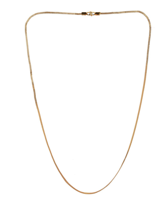 VOJ Gold-Polished Designer Box Women Chain