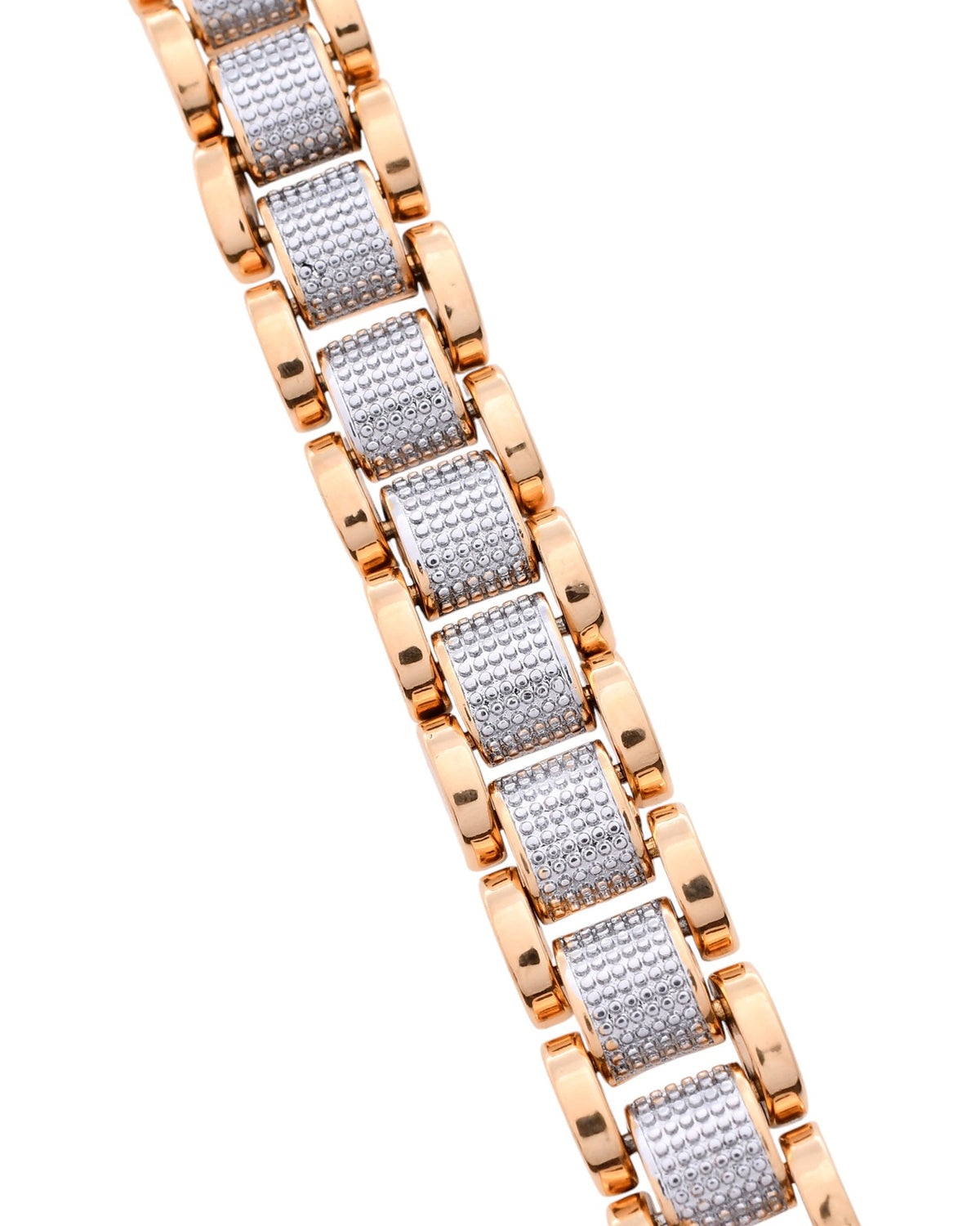 VOJ Men's Dual Toned Designer Bracelet