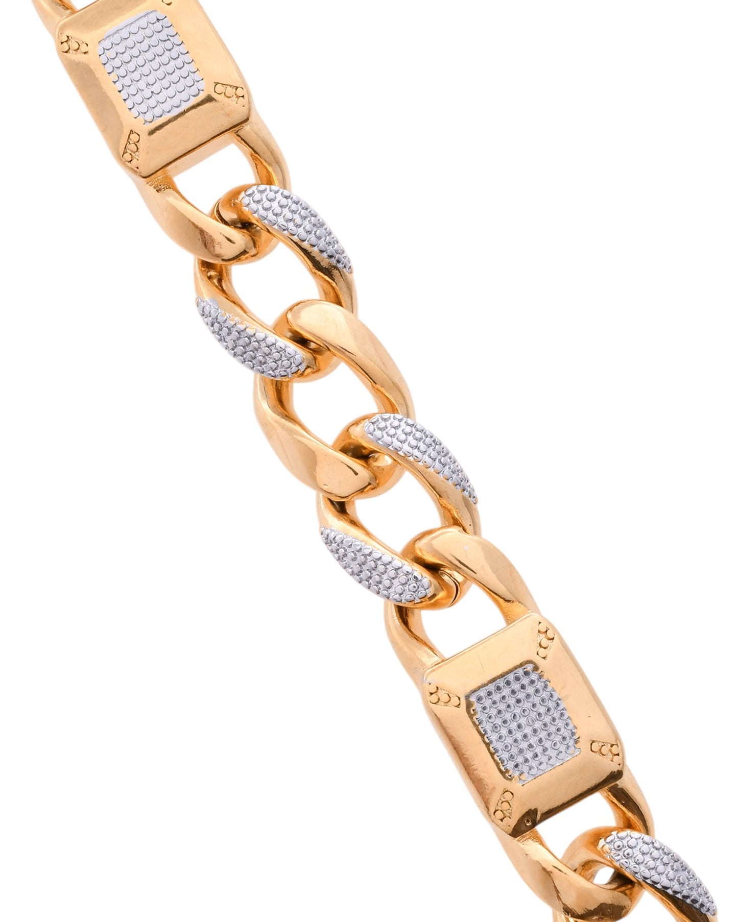 VOJ Dual Toned Men's Elgent Stylish Bracelet - Swadesiicart