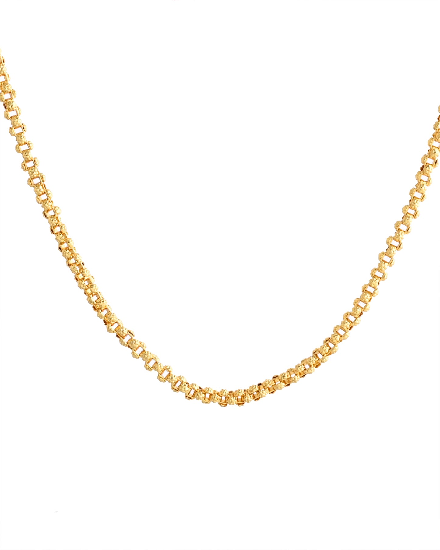 VOJ Gold-Polished Designer Elegent Men's Chain | Swadesiicart