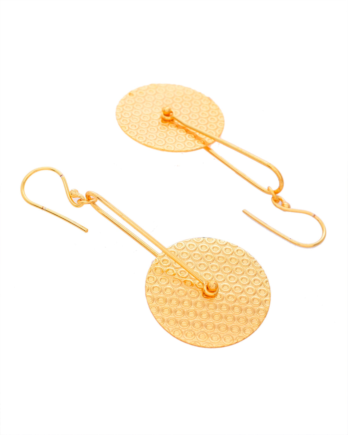 VOJ Gold-Polished Anti Tarnish Classic Stud Earrings