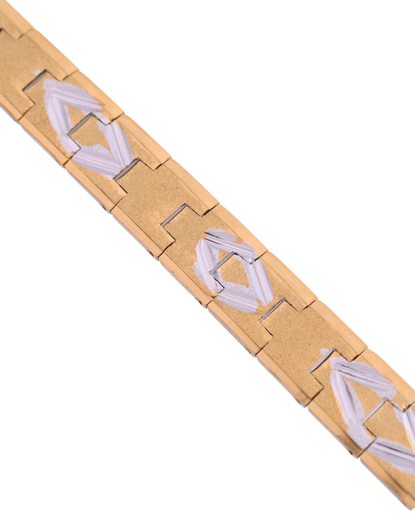 VOJ Dual Plated Textured Men’s Bracelet - Swadesiicart