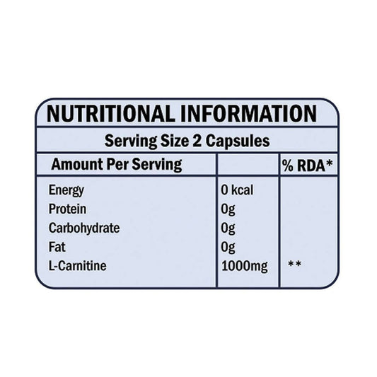 Scitron L-Carnitine 1000mg Veg Capsules - Swadesiicart