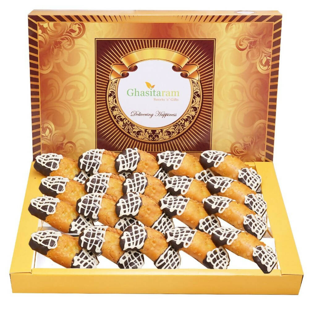 Ghasitaram Choco Dipped Gujiya | Swadesiicart