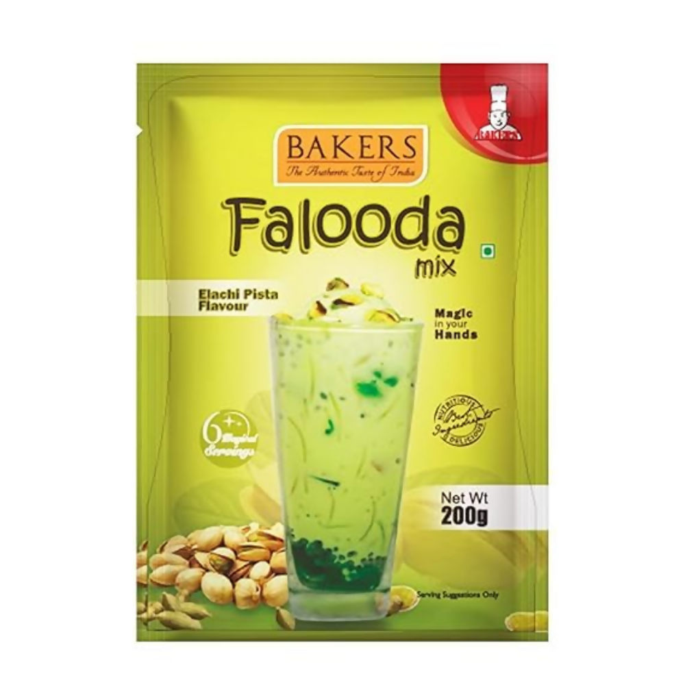 BAKERS Flavour Falooda Mix Powder Combo - Chocolate, Pista, Butter Scotch