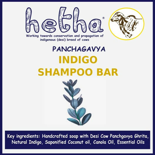 Hetha Indigo Shampoo Bar - Hetha Organics LLP
