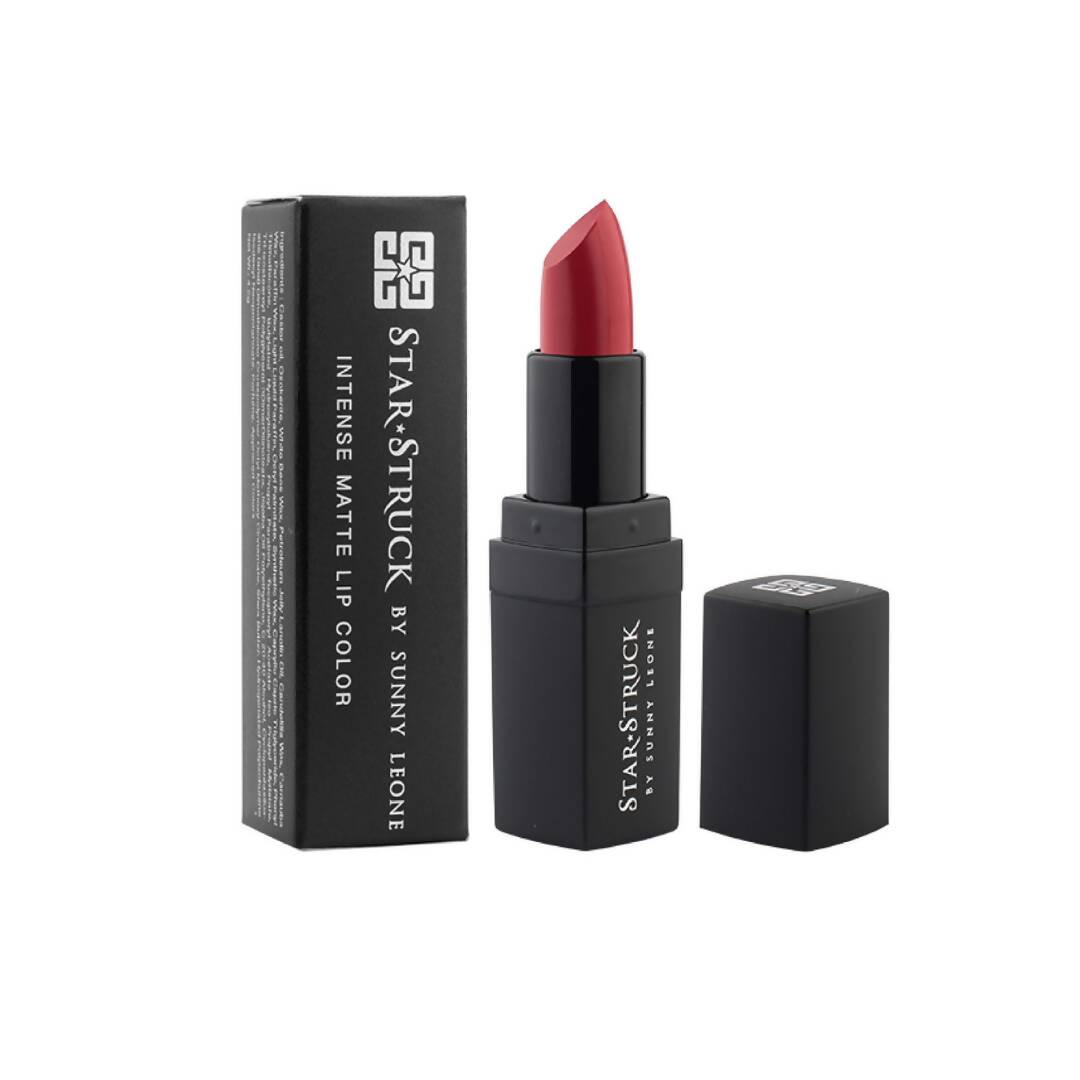 Star Struck By Sunny Leone Intense Matte Lip Color - Cherry Bomb | Swadesiicart