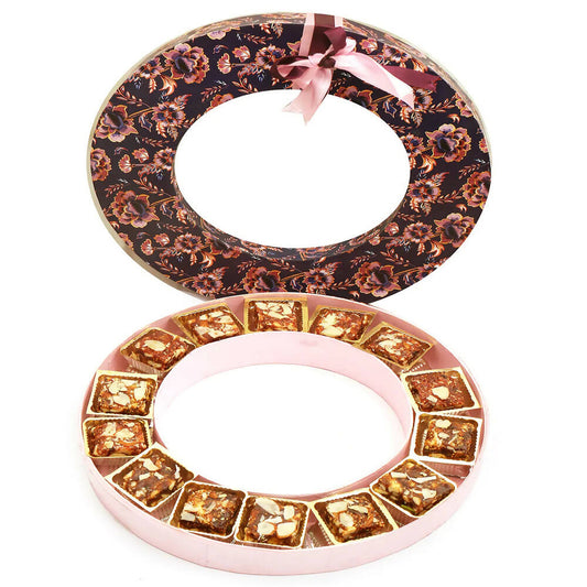 Ghasitaram Round Purple Assorted Anjeer Bites Box | Swadesiicart
