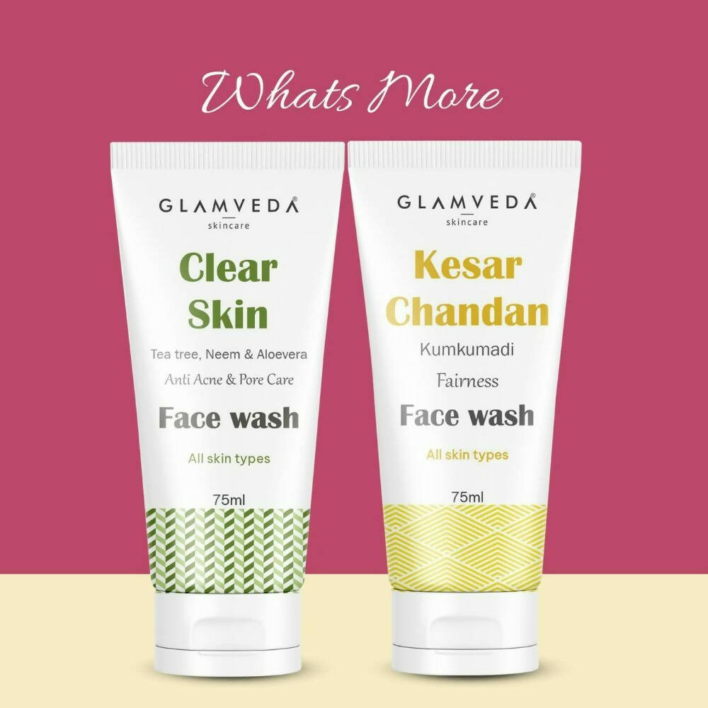 Glamveda Be Bright Skin Brighteing & Anti Blemish Face Wash - Swadesiicart