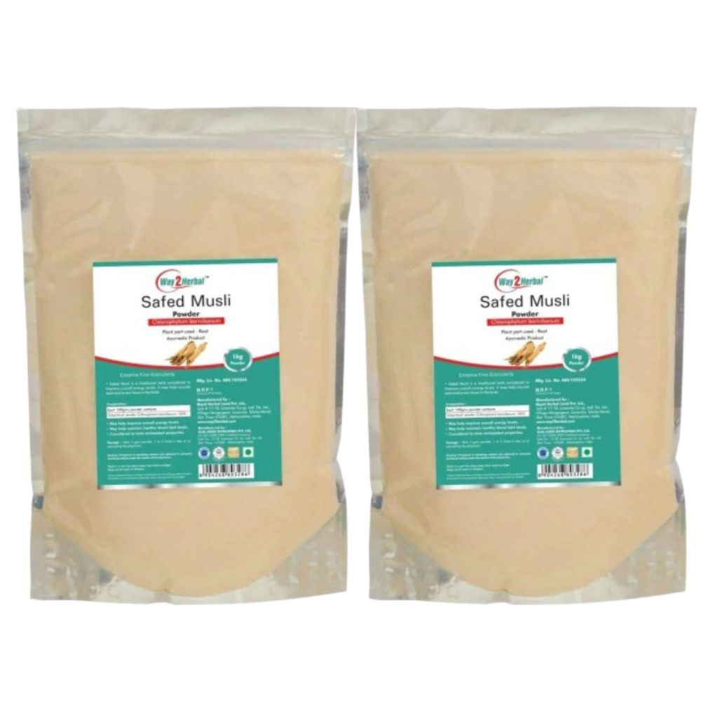 Way2herbal Safed Musli Powder | Swadesiicart
