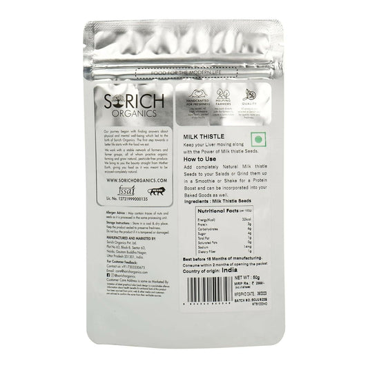 Sorich Organics Milk Thistle Seeds | Swadesiicart