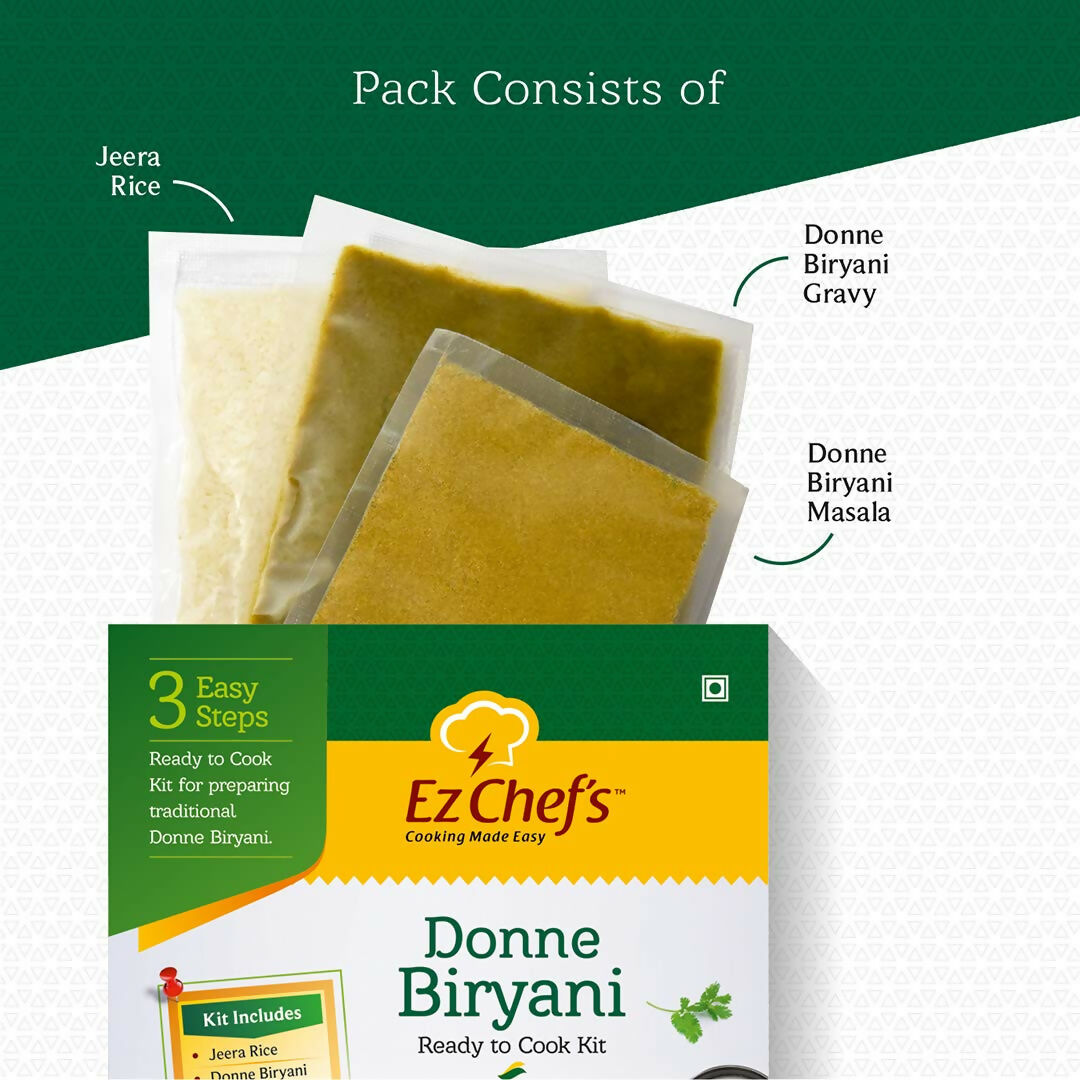 Ez Chef's Donne Biryani Kit - Bangalore's Famous Biryani | Swadesiicart