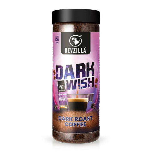 Bevzilla Classic Black Roast Strong Coffee Powder - Dark Wish | Swadesiicart