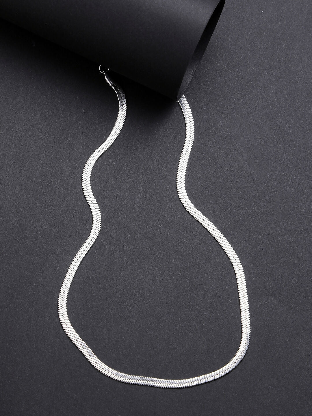 NVR Women's Set of 2 Silver & Gold Rhodium-Plated Minimal Chain | Swadesiicart