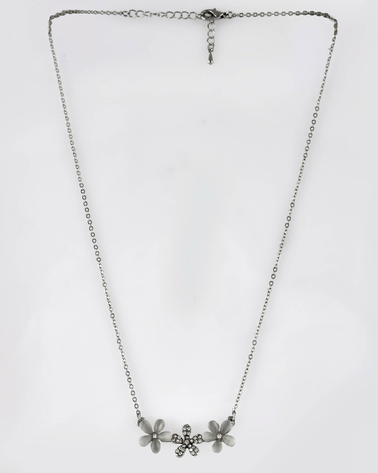 VOJ Women Beads Stainless Steel Sliver-Plated Chain with Star-Shape Pendant - Swadesiicart