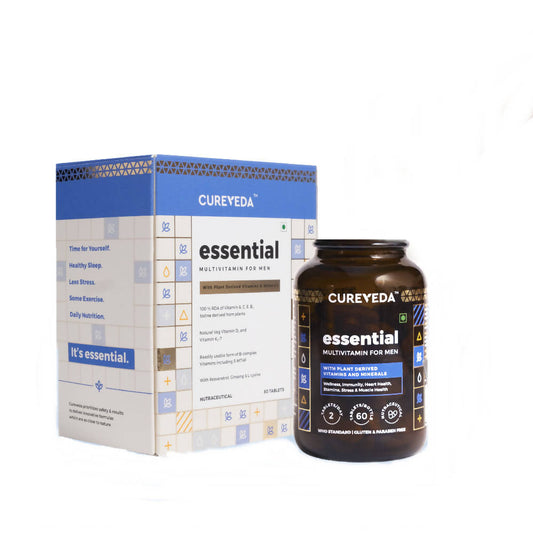 Cureveda Essential Multivitamins For Men Tablets | Swadesiicart