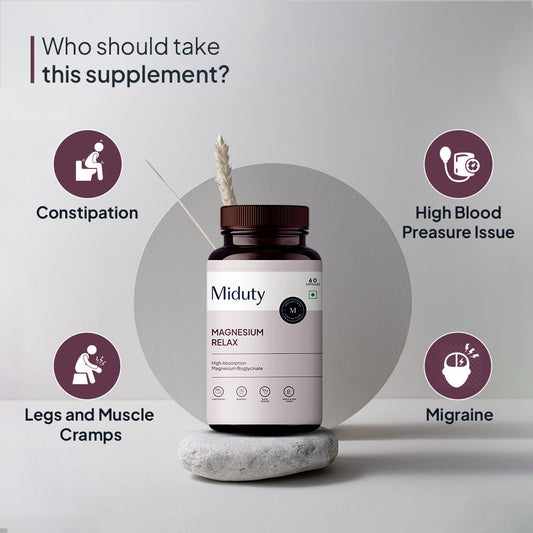Miduty by Palak Notes Magnesium Relax Capsules - Swadesiicart