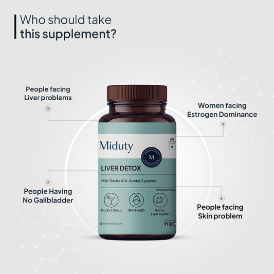 Miduty by Palak Notes Liver Detox Capsules - Swadesiicart