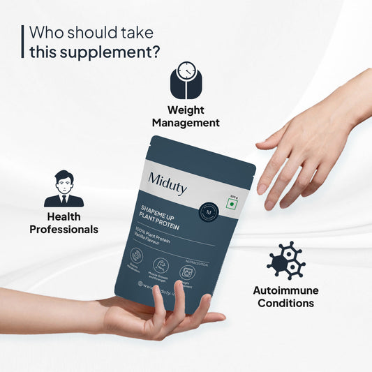 Miduty by Palak Notes Shapeme Up Plant Protein Powder | Swadesiicart